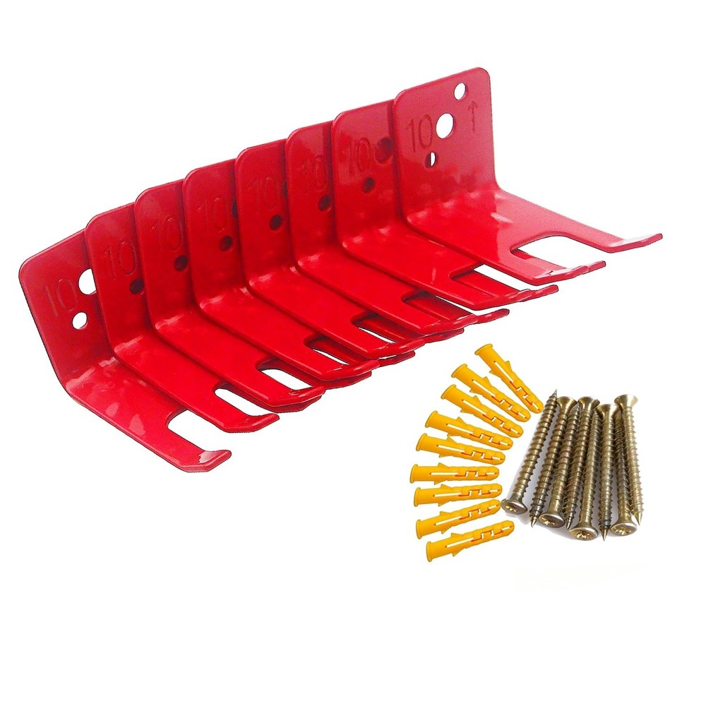 8 Pack Fire Extinguisher Mount Bracket Wall Hook Holder Hanger 10 Lb