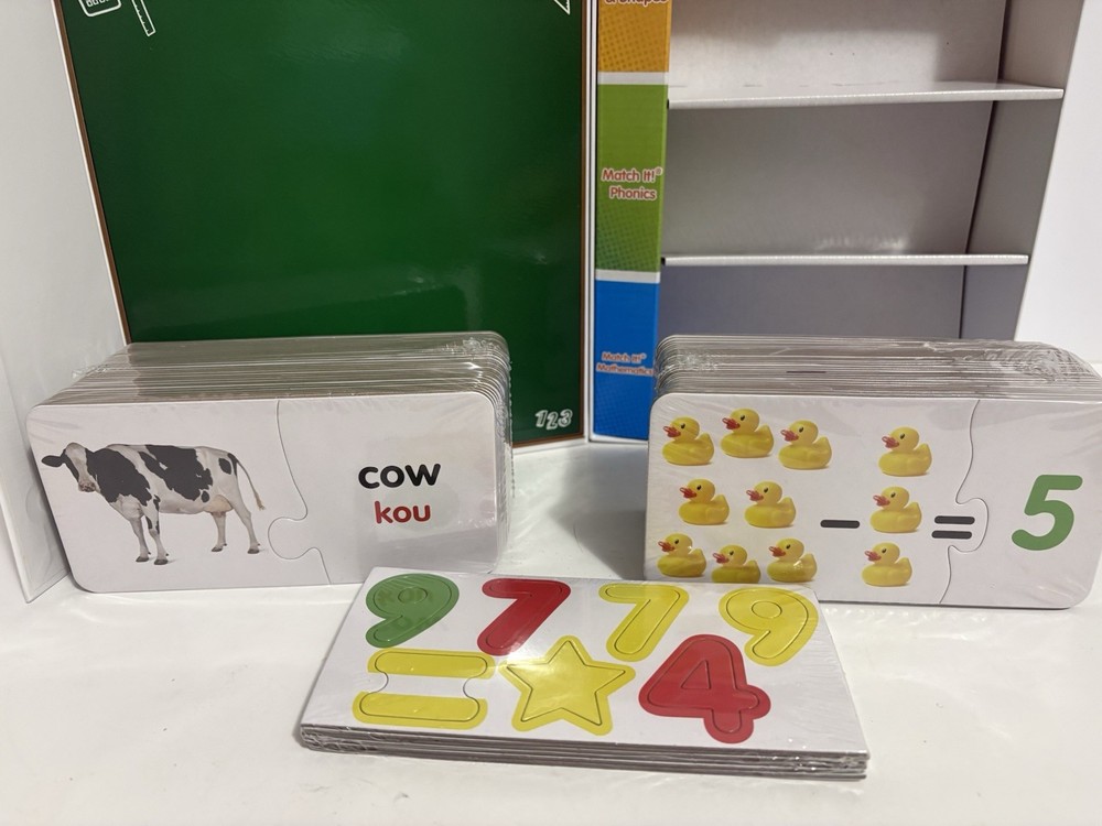 NEW Open Box Kindergarten Learning Library 3 Sets in 1, 4+ Educational