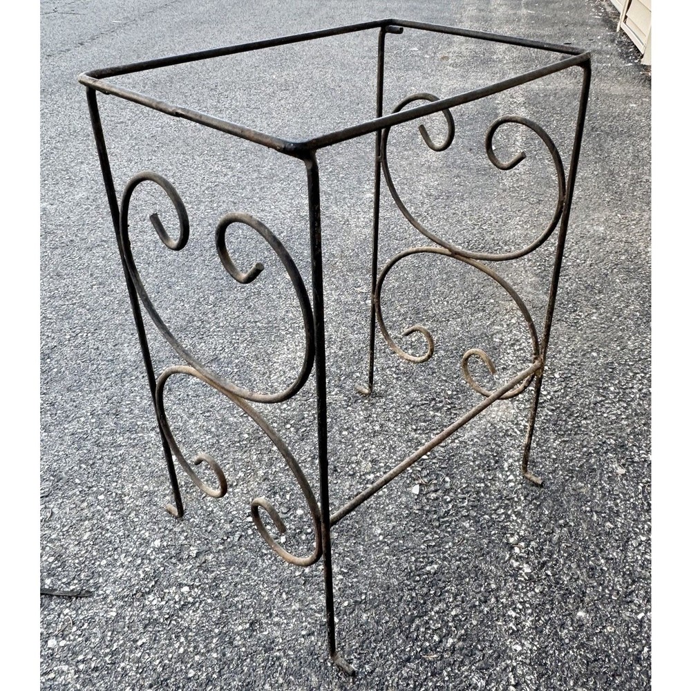 Antique Cast Iron Nesting Tables Gothic Rustic Garden Industrial Set
