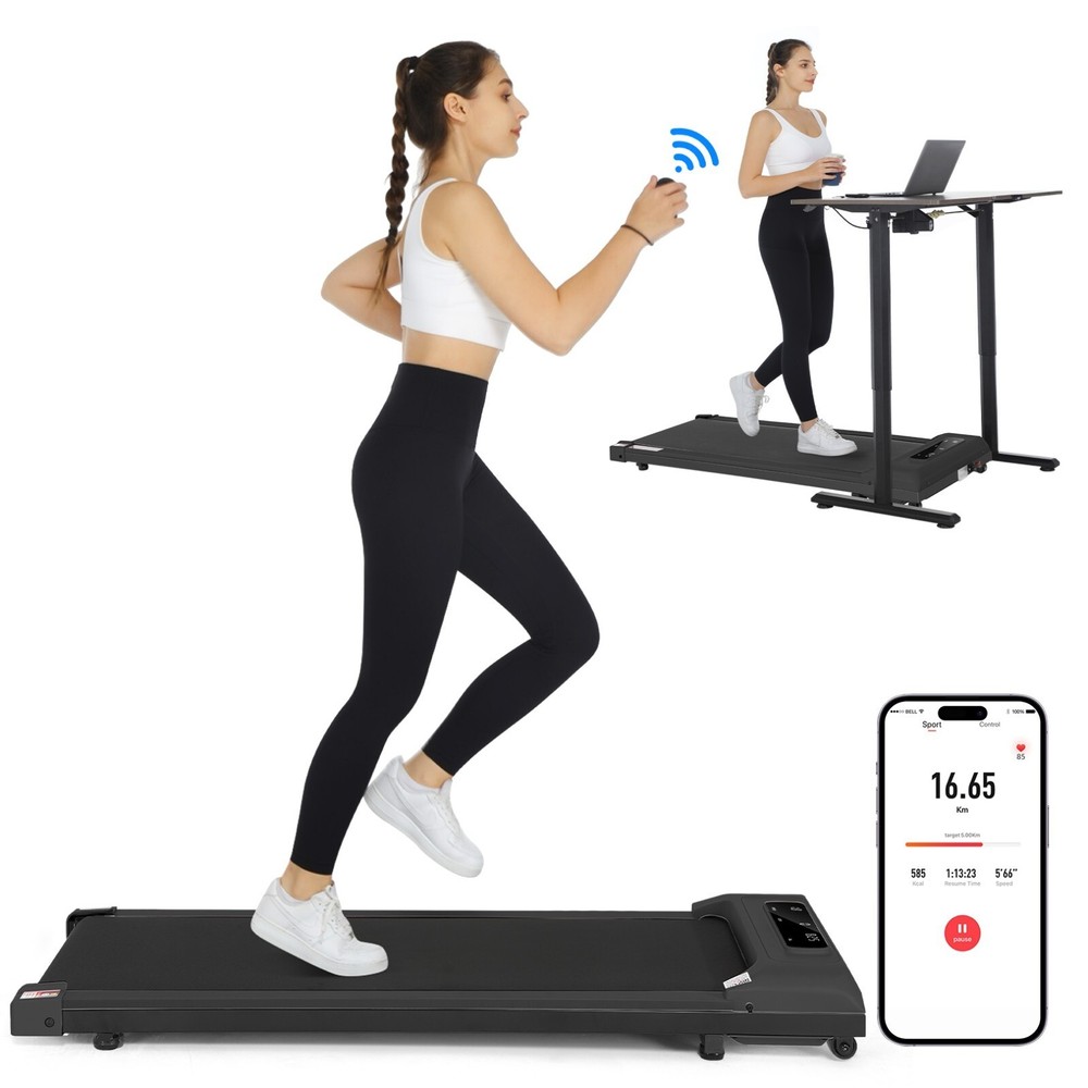 Upgraded Smart Treadmill Work with APP&Remote 2.5Hp Powerful Treadmill Machine~~