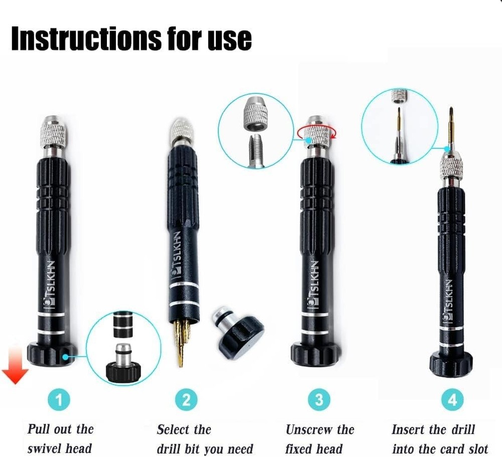 Compact 5-in-1 Screwdriver Set - Precision Tools for Eyewear & Electronics