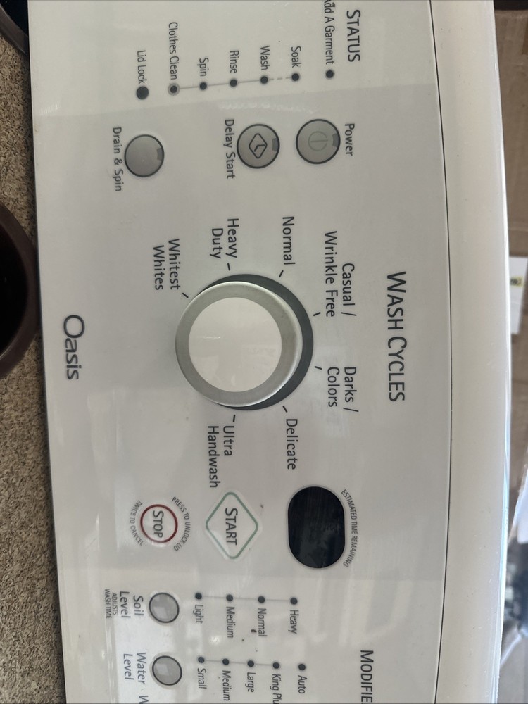 Kenmore Ellite Washer Control Board