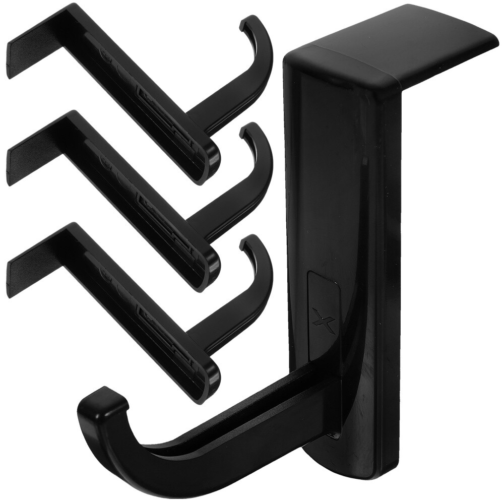 4 Pcs Computer Headset Holder Desk Headphone Hanger Under Desk Hook