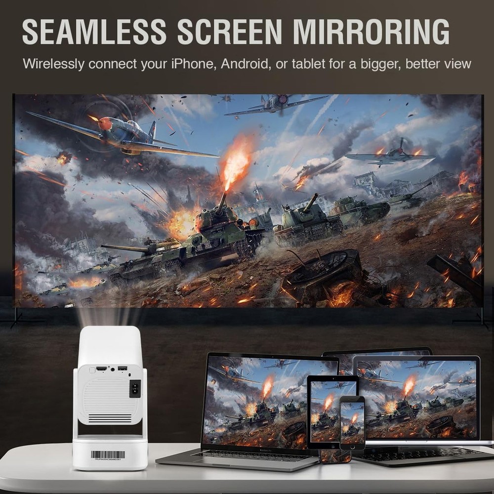 XElectron Techno Android 13 Smart Projector, 1080P & 4K Support, Loud Speaker...