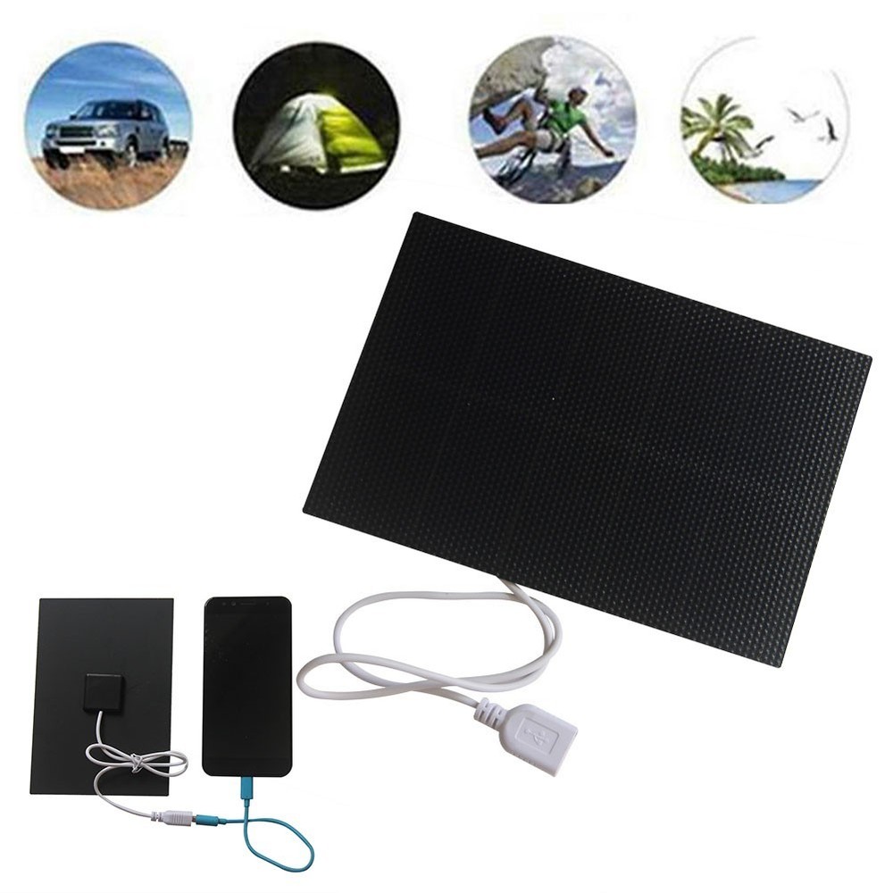 Efficient 3W 5V Solar Panel Charger with USB Output for Electronic Devices