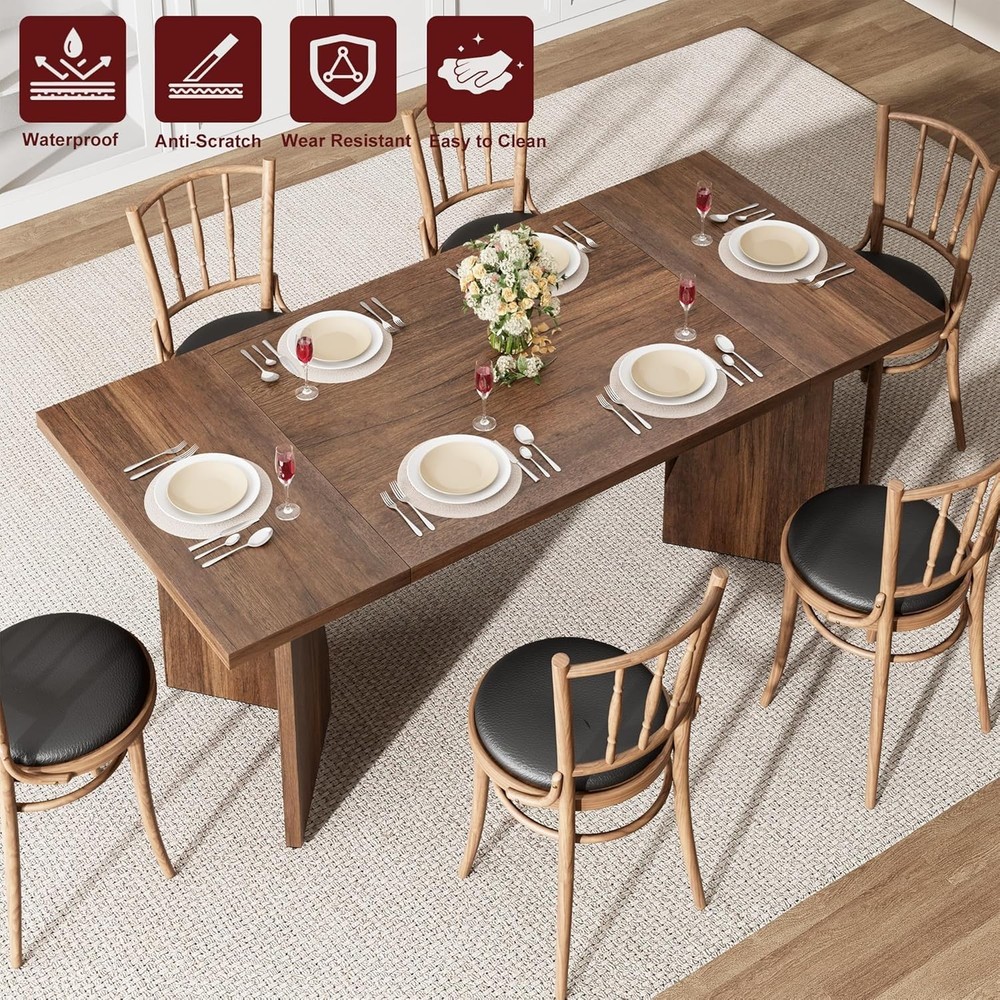 Thick Panel/ Double-Sided Triamine Dining Table-Iron Foot 3 P2/Pb 1 False 30Mm