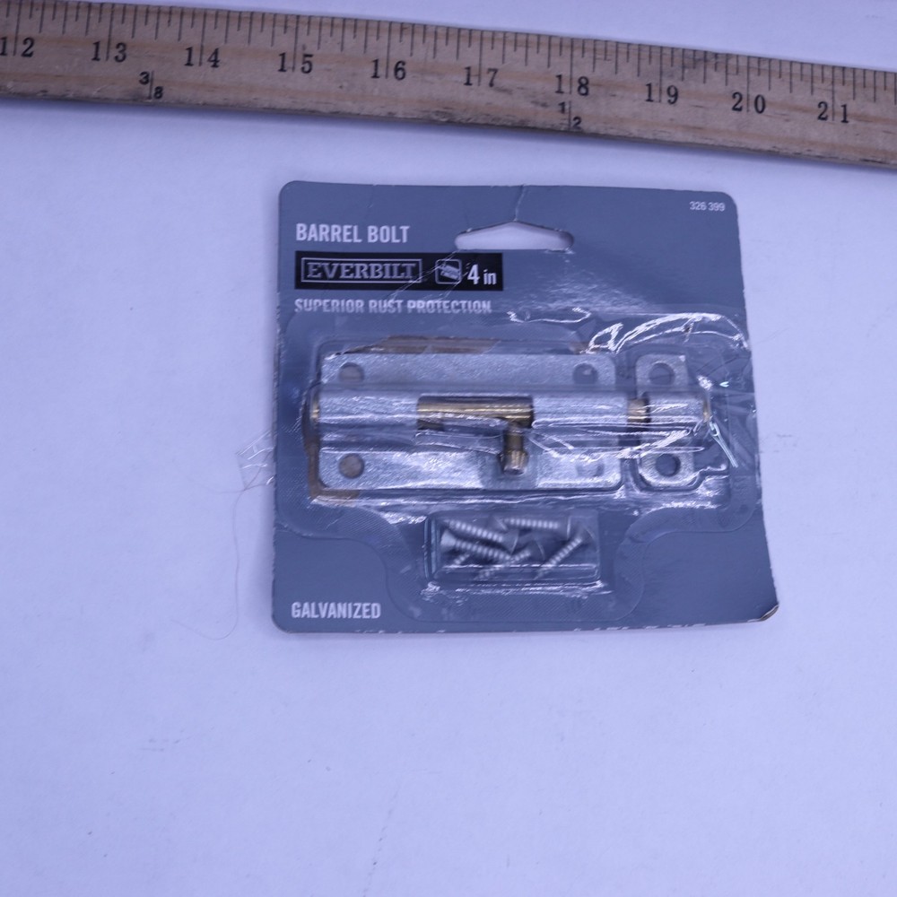 Everbilt 4 in. Galvanized Barrel Bolt