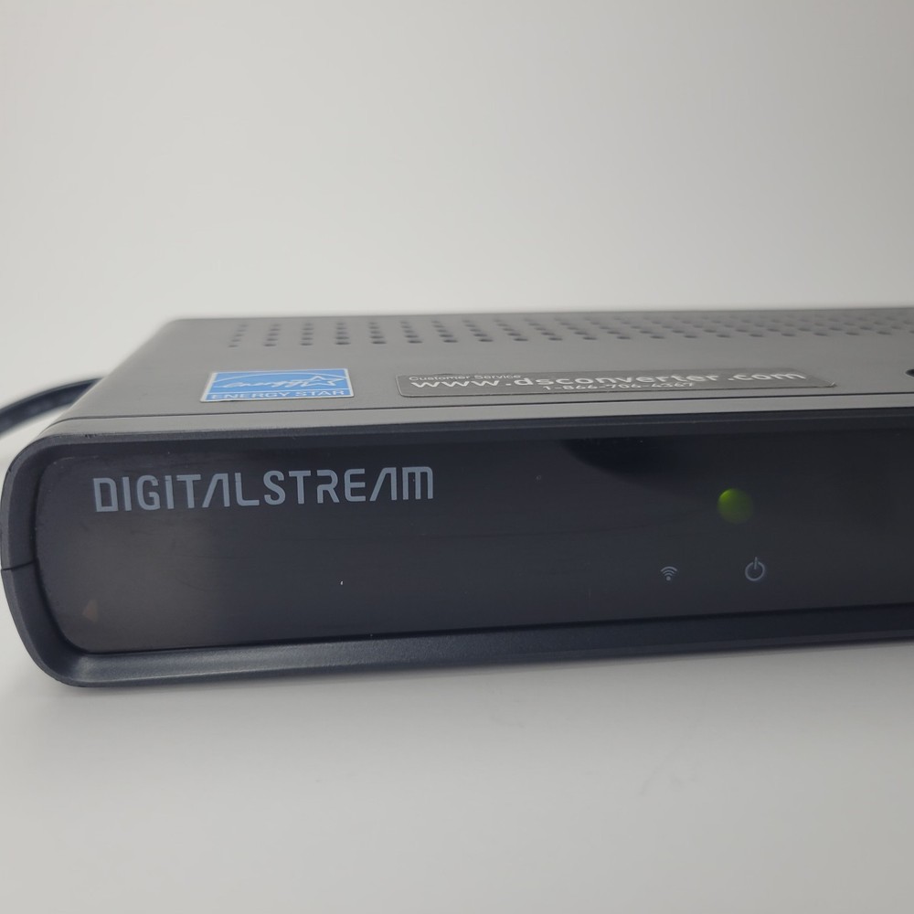 Digital Stream DTV Converter Box Tested Powers On w/ RCA Cables Used, Powers On
