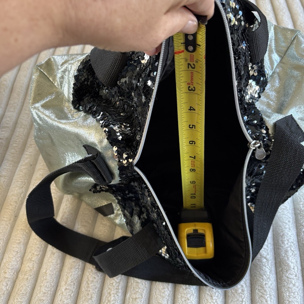 Justice Flip Sequin Duffel Bag Hoops