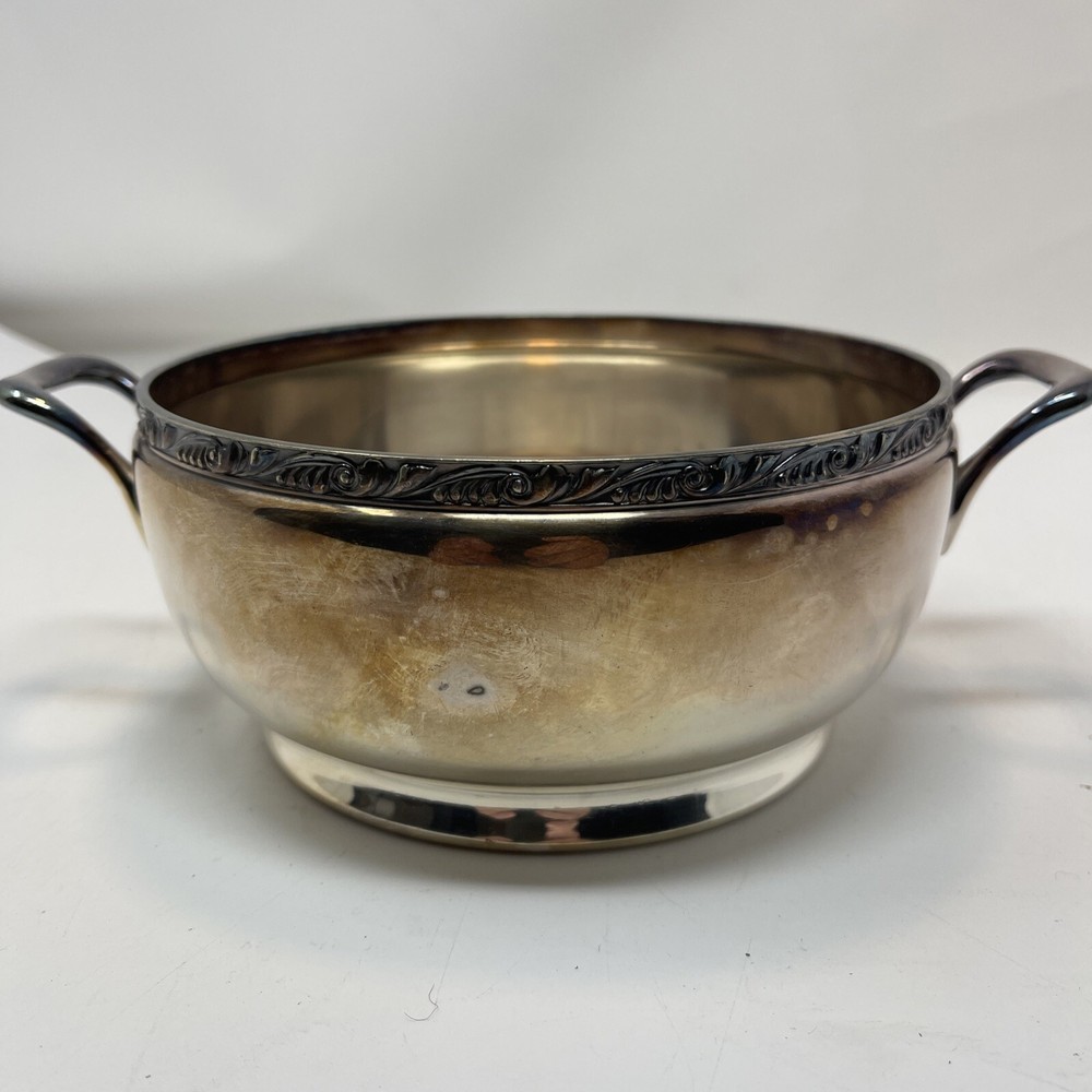 Reed Barton Silverplated Footed Serving Bowl - Silver Soldered 1343
