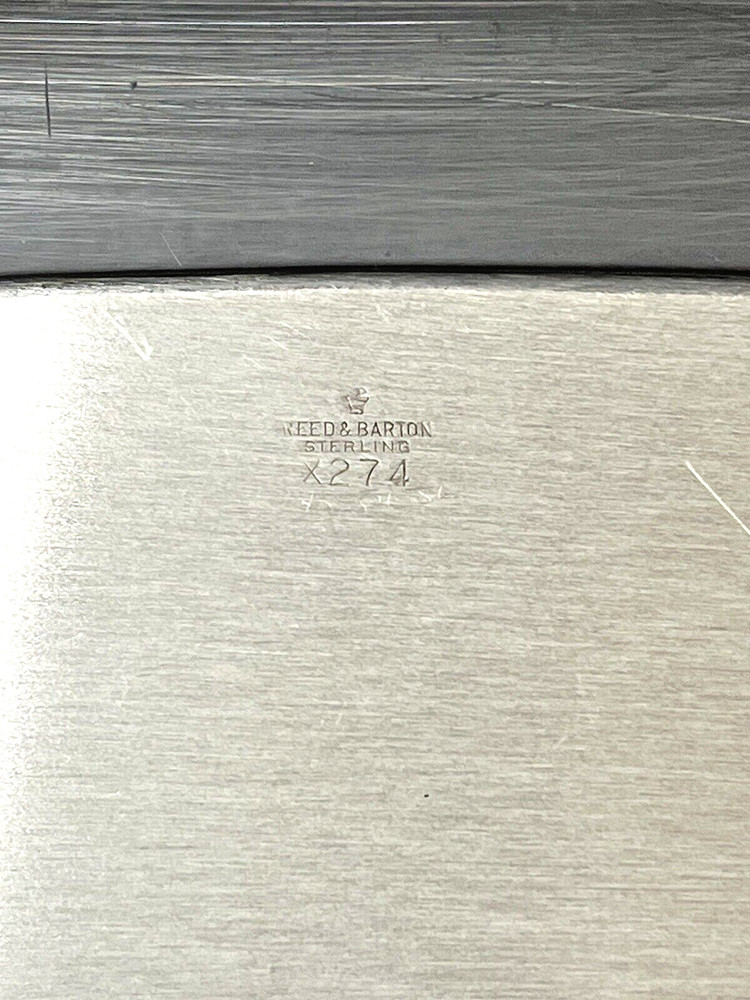 Reed & Barton Sterling Silver 15" Rectangular Tray 784 Gr. W/Monogram
