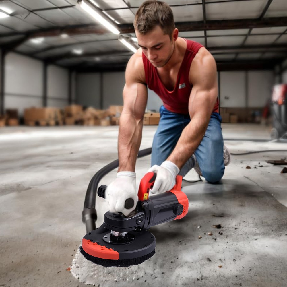 Concrete Floor Grinder 6" Wall Rough Grinder Roughing Machine 2200W