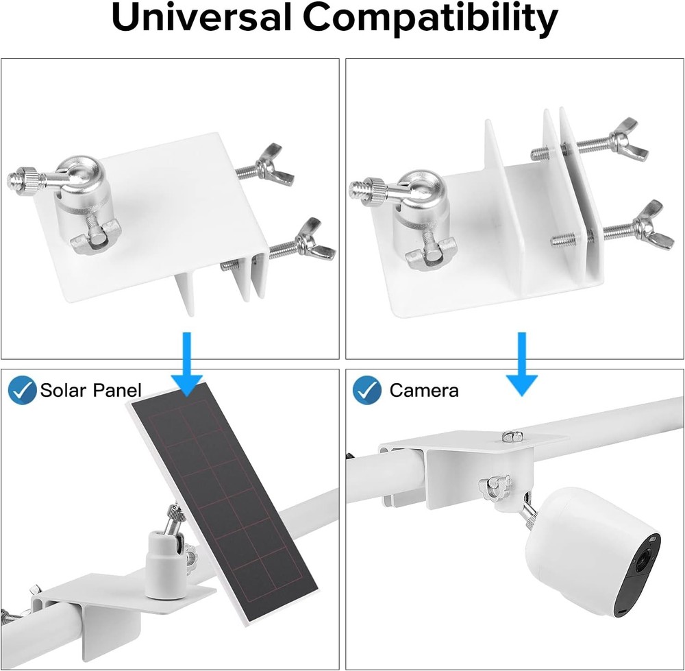 2Pack Gutter Mount Compatible with Arlo Essential arlo gutter mount, White