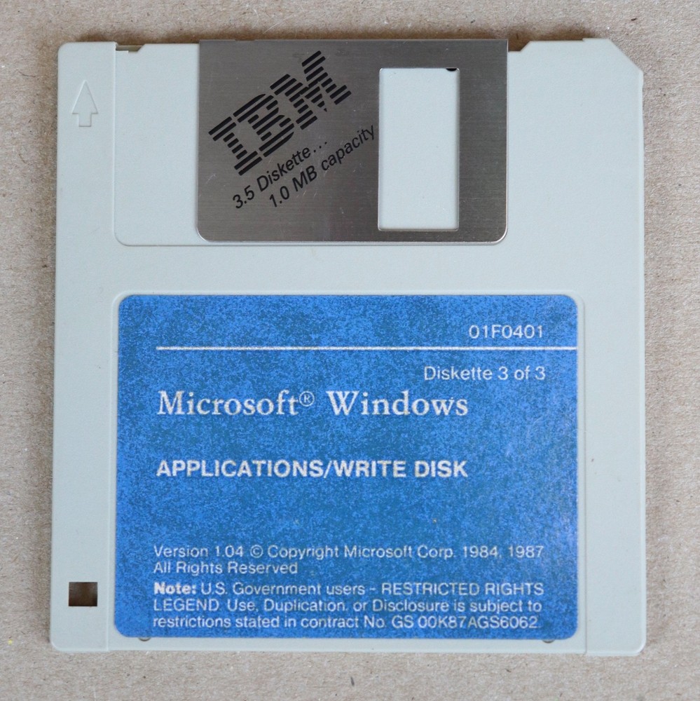 VTG IBM Microsoft Windows Setup/Build, Application/Write, Utilities/Fonts Disks