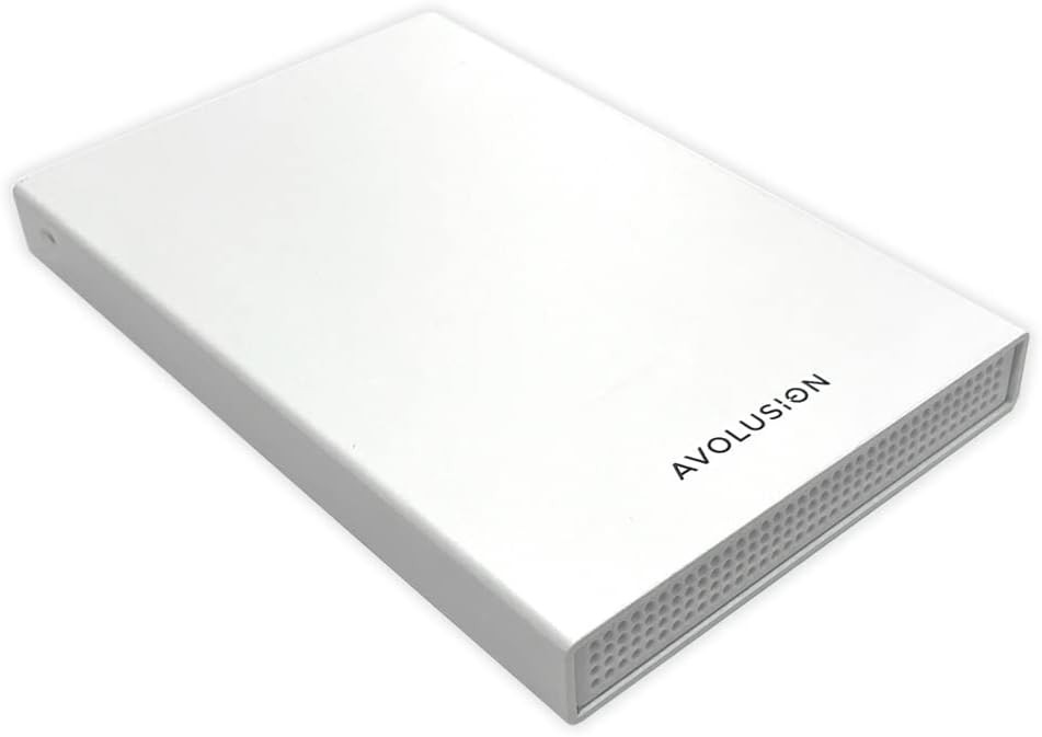 White 1TB USB 3.0 Gaming Hard Drive for PS5=