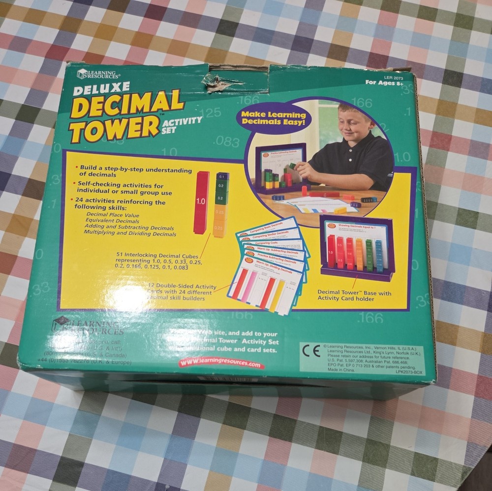 Learning Resources Deluxe Decimal Tower Activity Set - L@@K!!! AWESOME FOR KIDS!