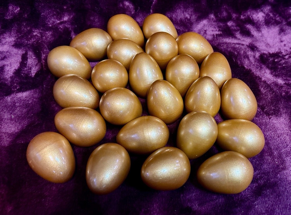 24 golden egg shaker musical instruments