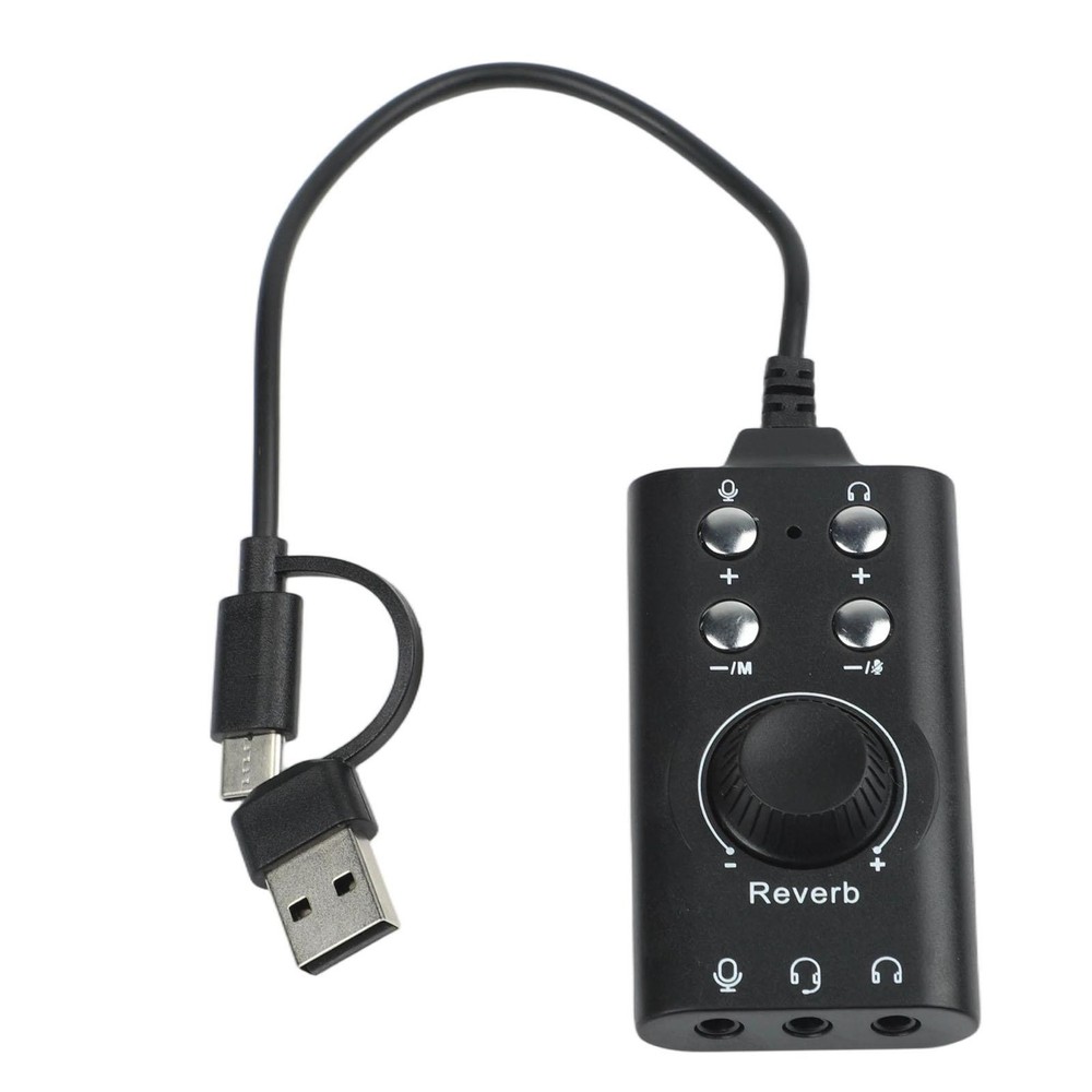 USB USB C Adapter for 3 5mm Audio with Built in Volume Control Feature