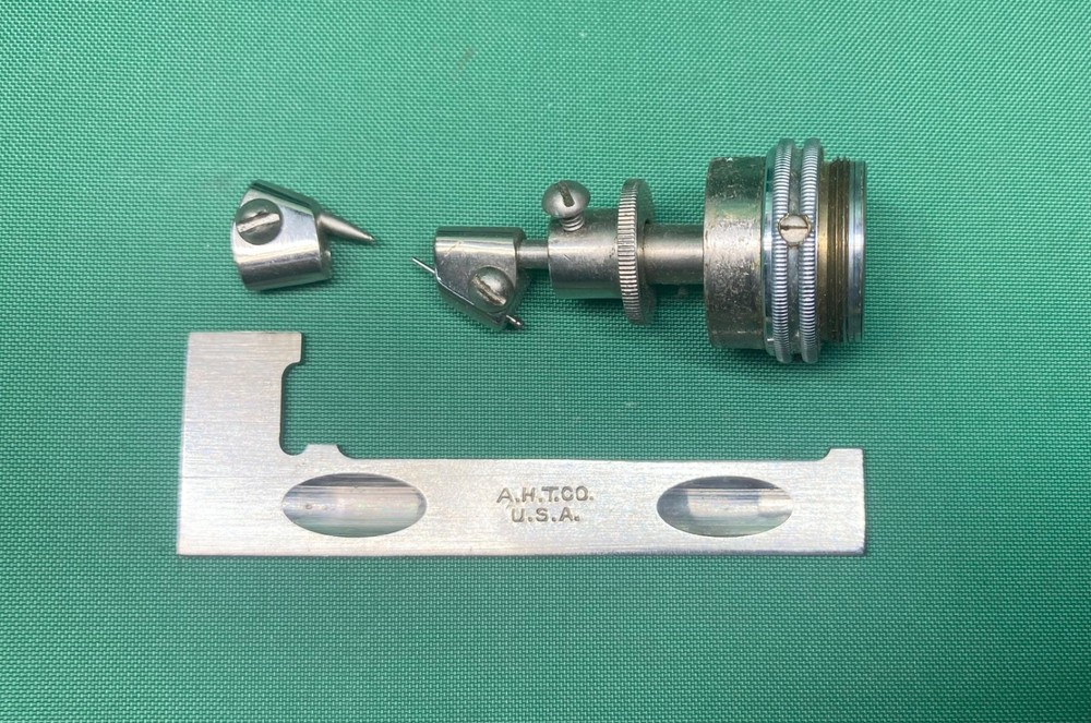 Vintage Thomas Sheaf Microscope Object Localizer Scribe Circle on Cover Glass