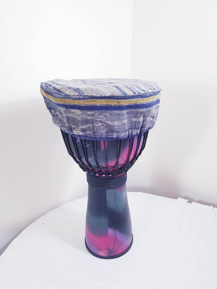 Large Hand made African Java Percussion Natural Head Djembe Drum