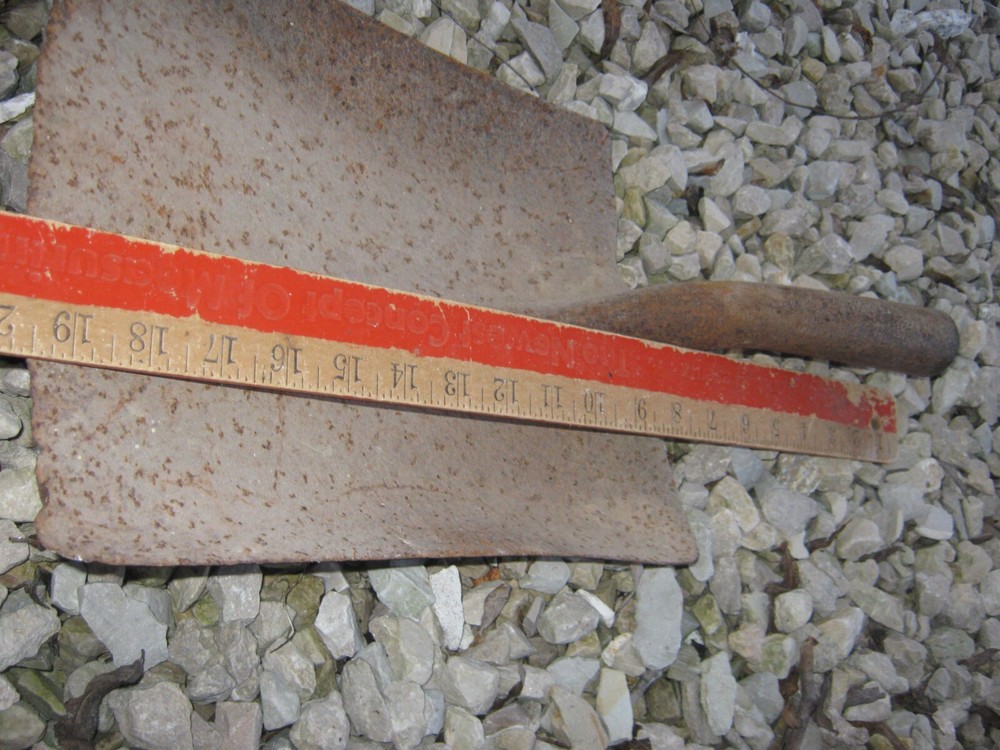 no handle Rusty Rustic Original Vintage Primitive Metal Shovel