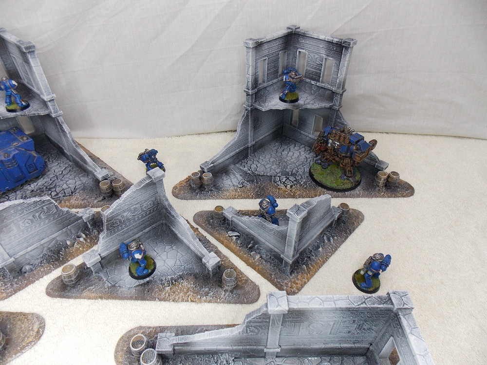 WARGAMING TERRAIN PAINTED, MEGA BUNDLE SET OF 10 PIECES