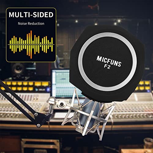Studio Microphone windscreen F3 Microphone Wind Shield Pop Filter for 1.77 blue