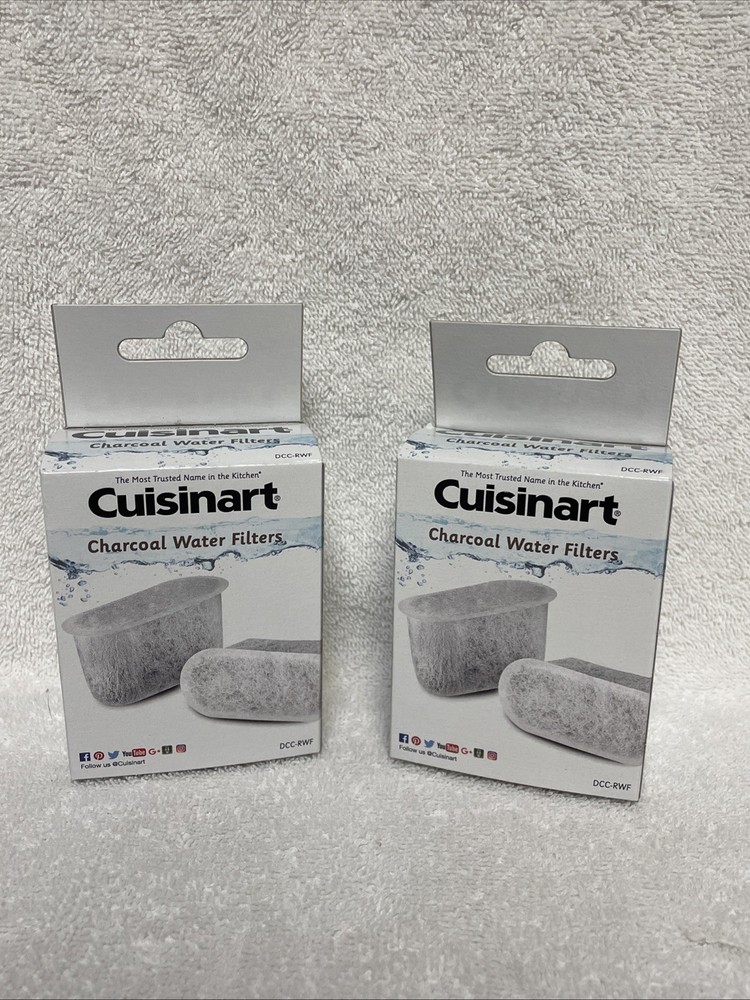 Two 2-packs Cuisinart DCC-RWF Charcoal Water Filters (4 Filters Total!)