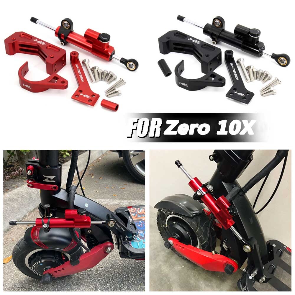 Electric Scooter For Zero 10X Direction Steering Stabilizer Damper Bracket Kit