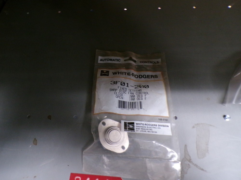 3F01-200-WHIT   WHITE RODGERS CNTRL SNAP DISC FAN 200�