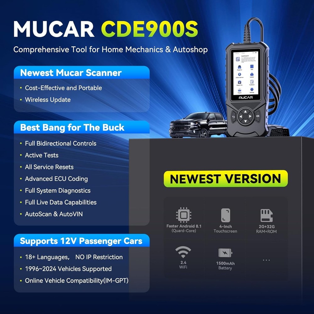 Full System Car Diagnostic Scanner Bidirectional OBD2 Tool