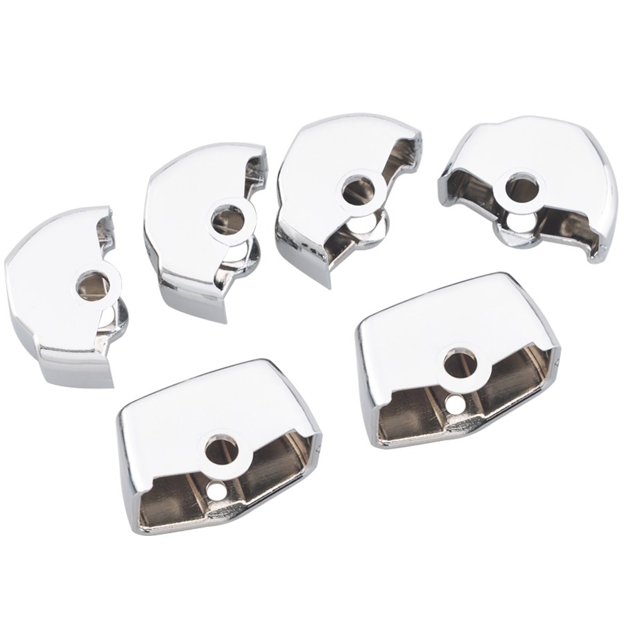 6x Motorcycle Handlebar Control Switch Buttons Covers Caps For Harley Softail