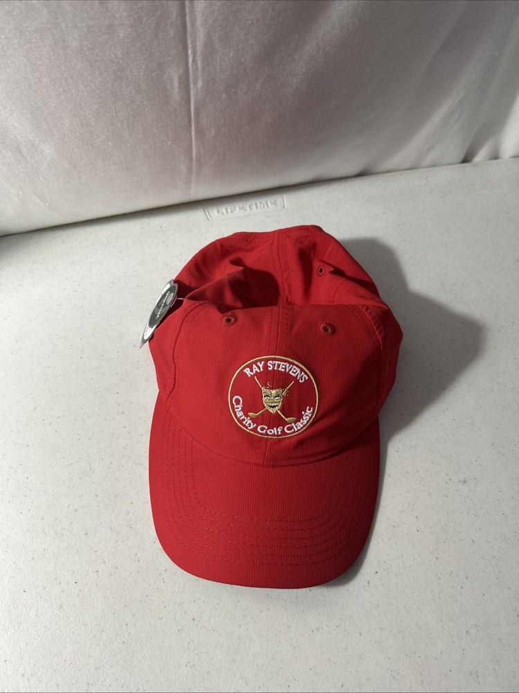 Ray Stevens Charity Golf Classic Adjustable Strap Red Hat “NWT”