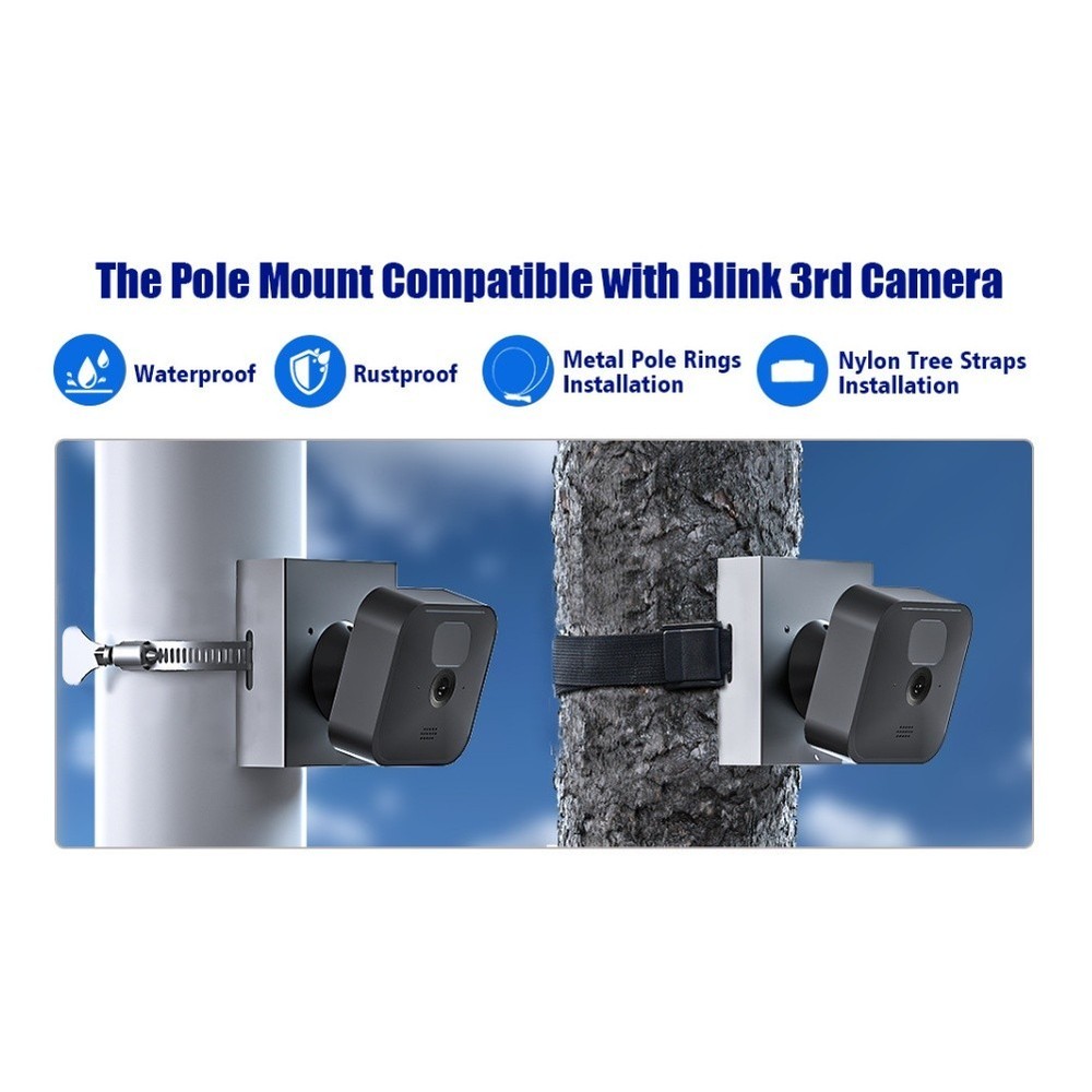Solar Panel Mount with 360 Degree Rotation and Wall Pole Tree Installation Kit