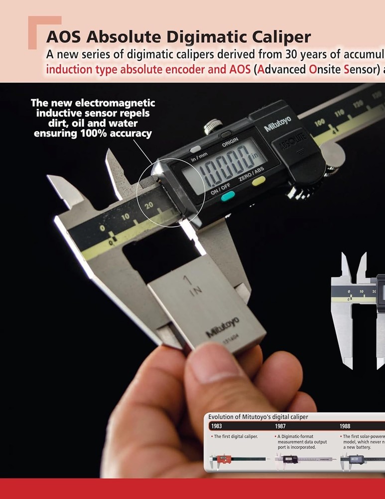 Japan - 500-196-30 Mitutoyo Digital Caliper | 0-6" (150mm) | Absolute Encoder US