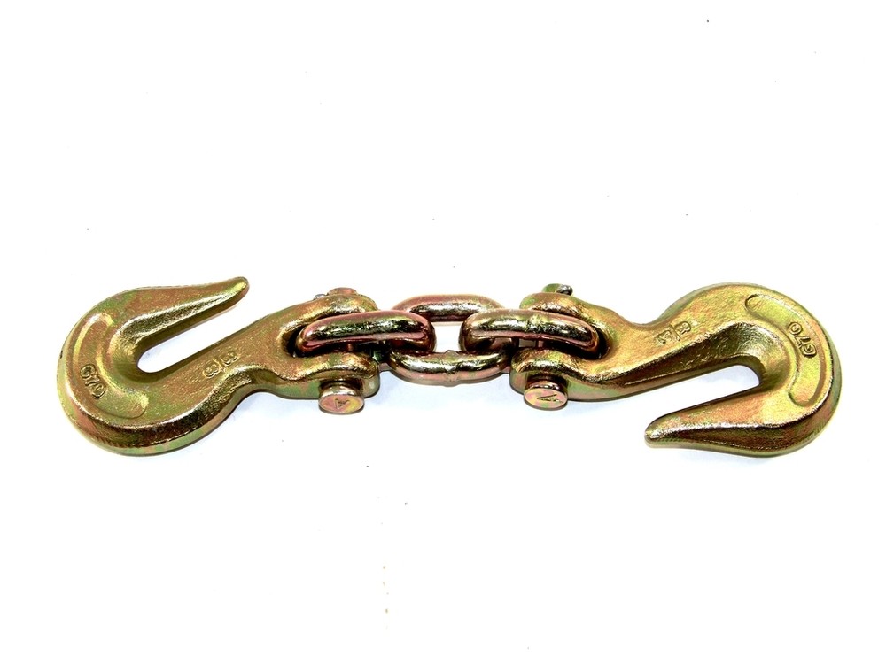 2pcs 6 Ton Double Grab Hooks Chain Joint Chain Shortener Auto body Dent Puller