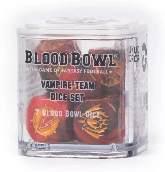 Warhammer Vampire Team Blood Bowl Dice Set