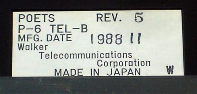 Walker P-6 Phone