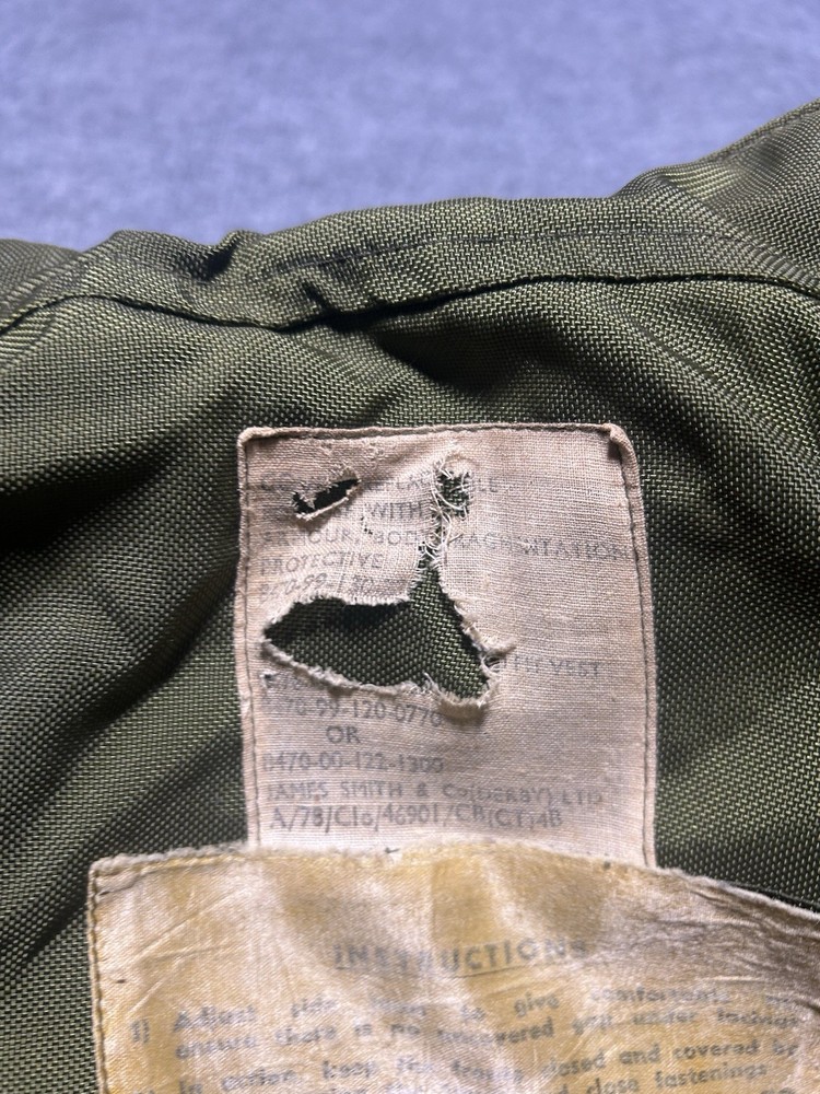 British Army 1969 Flak Jacket Fragmentation Vest Size Small