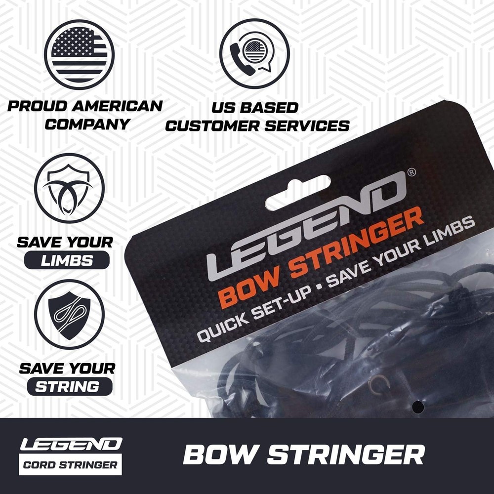 Legend Cord Bow Stringer - Traditional Limbsaver Stringing Tool for Black