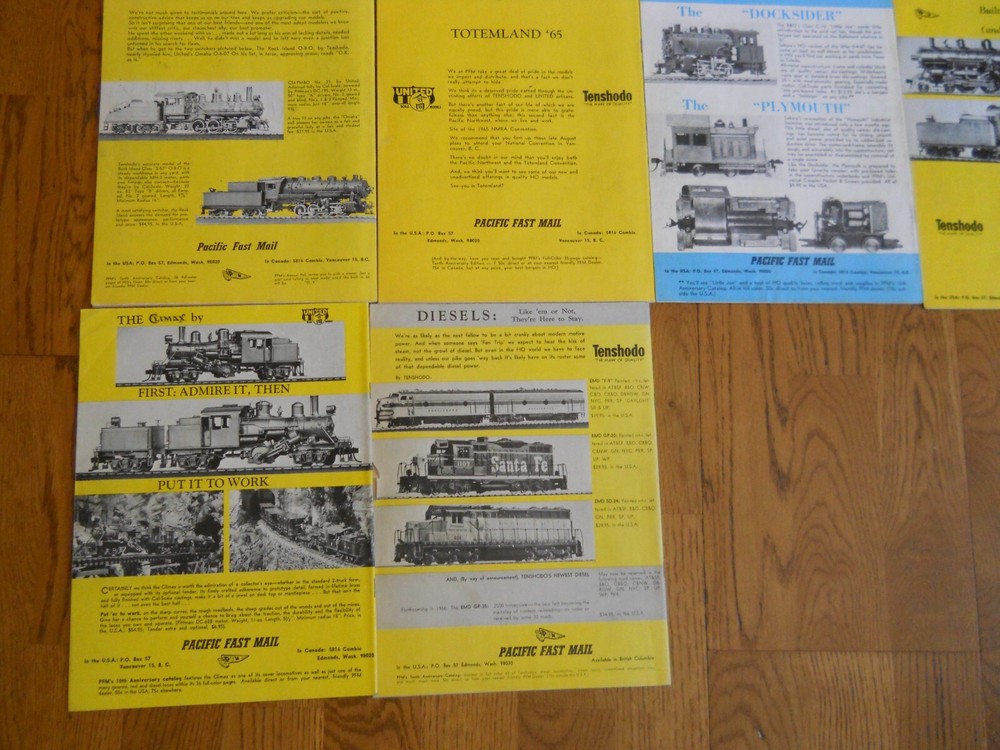 RAILROAD MODEL CRAFTSMAN 1965, 10 EDITIONS
