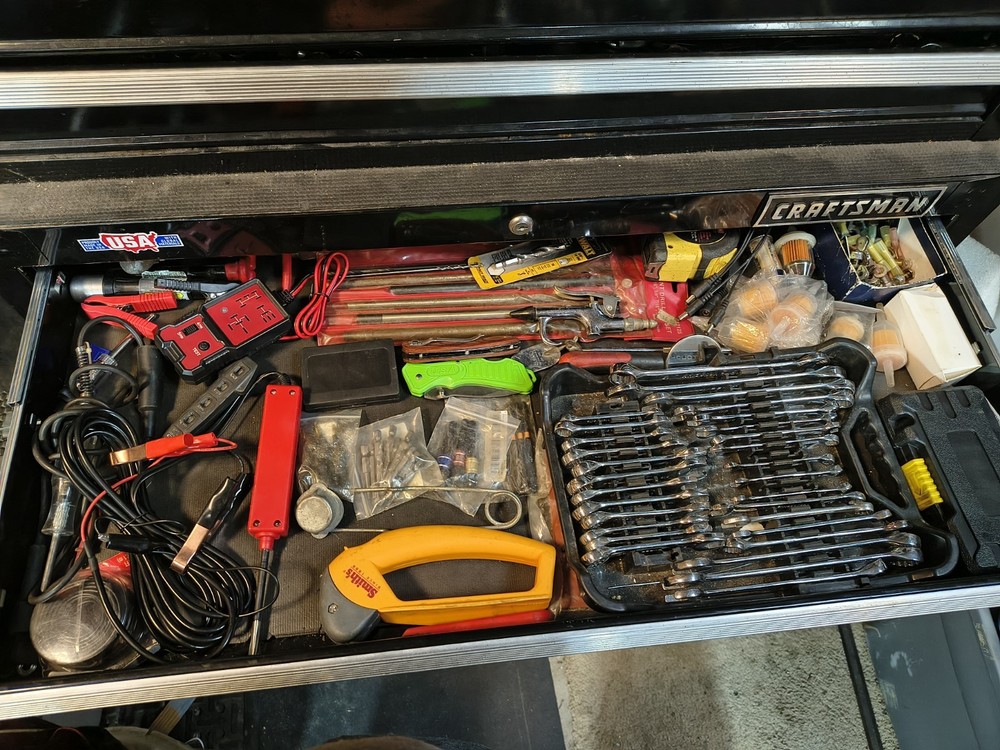Craftsman Tool Box On Wheels 9 Drawer Electric Power The Boxes Nice Bottom Box