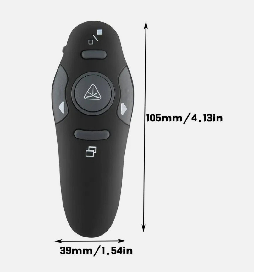 USB Wireless Remote Laser Pointer Pen Powerpoints Clicker PPT Flip Pen PointerS3