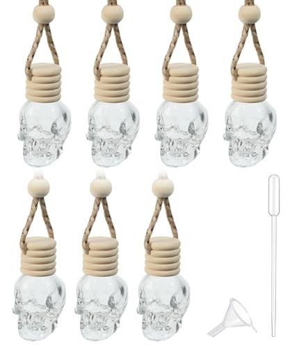 7PCS Car Diffuser Bottle,Automotive Use Car Diffuser Car Hanging Glass