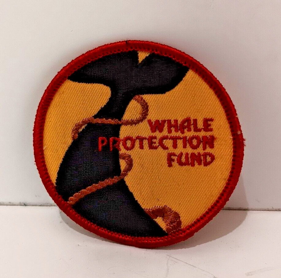 Whale Protection Fund Patch- Vintage 3" Dia.