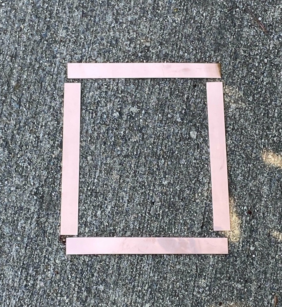 7"X.75" Raw Copper (aprox 24 gaugeStamping Strip 5/pack