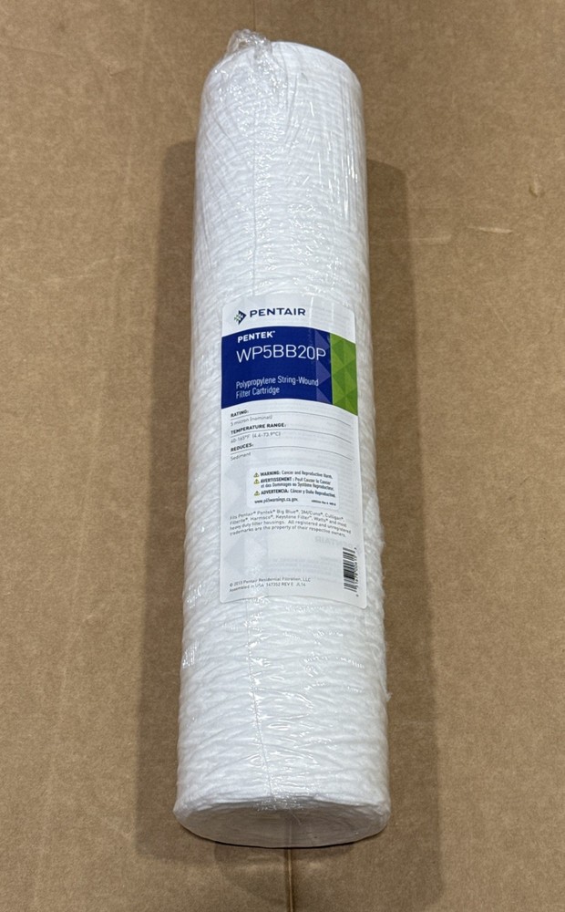 Pentek WP5BB20P String Wound Polypropylene Filter for 20" Big Blue Housing New