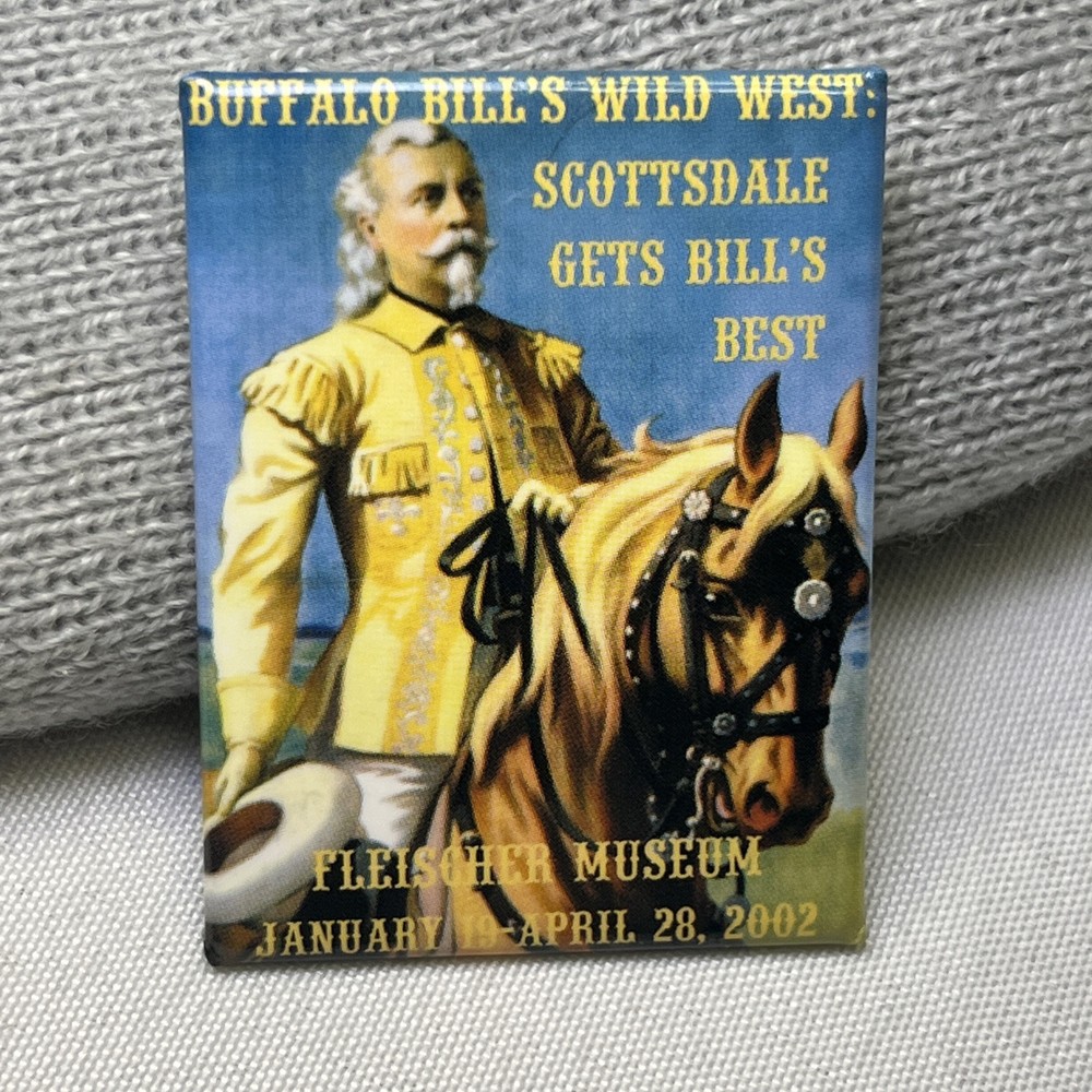 Closed Fleischer Museum Scottsdale AZ Rectangular Pinback Button Free Shipping