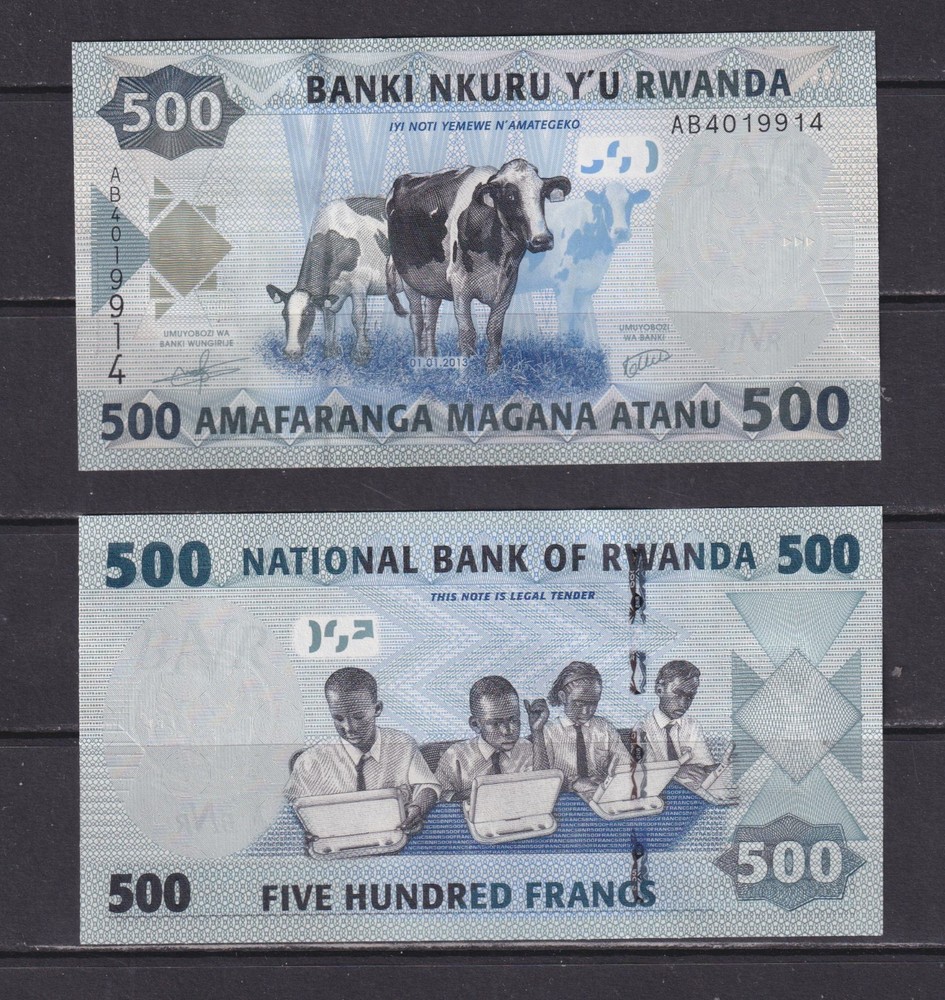 RWANDA - 2013 500 Francs UNC