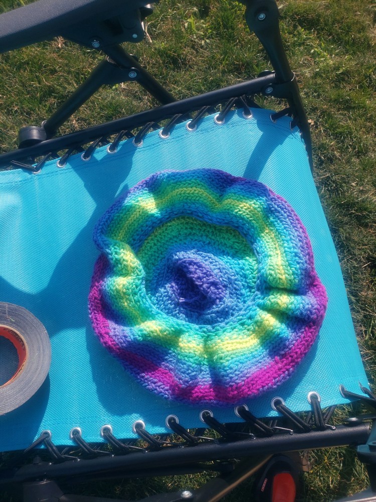 Poncho & Hat - Large (Hand-made Crochet)